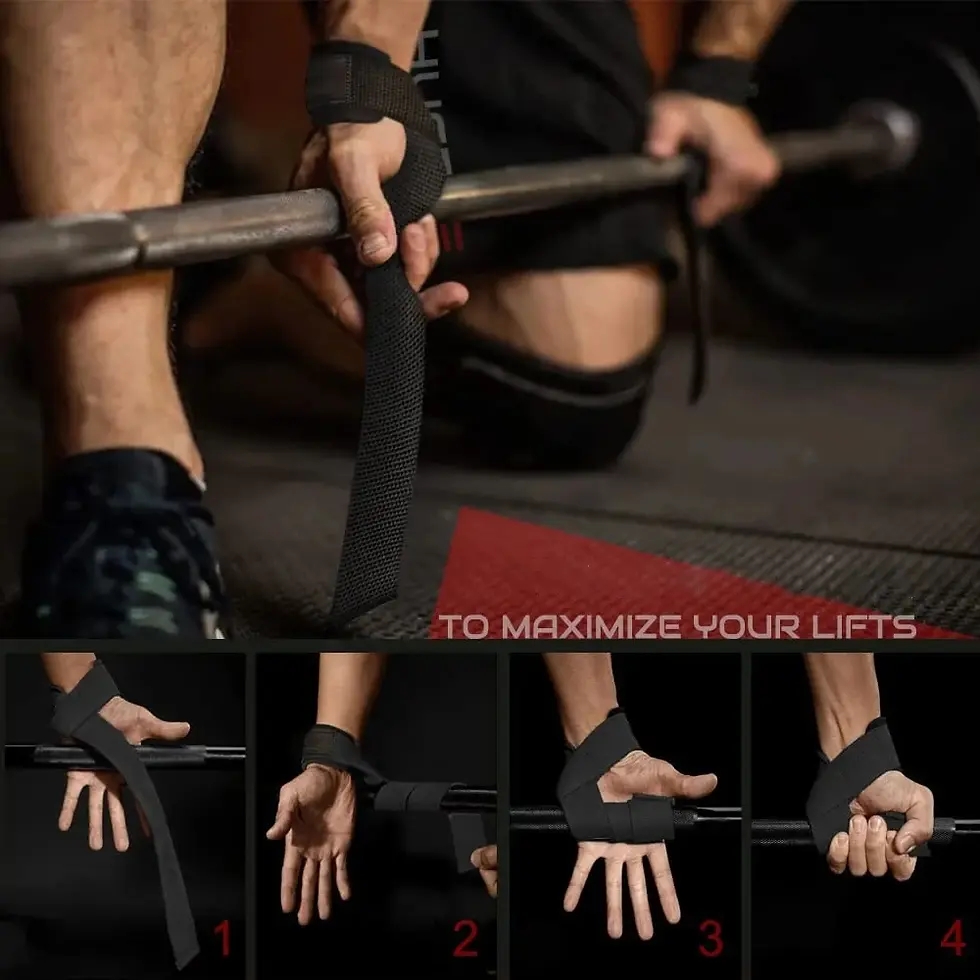 Thumbnail: Weightlifting Wrist Straps – Adjustable and Non-Slip