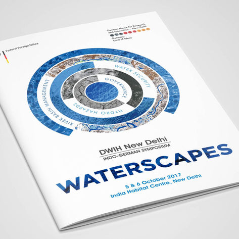 Indo german symposium waterscapes brochure design