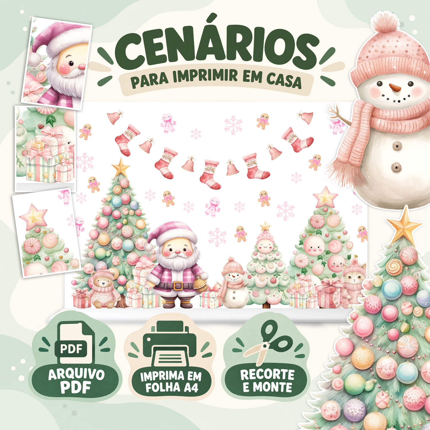 Natal 06 – Pink | PDF para Imprimir