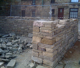 Matlock dry stone wall repair