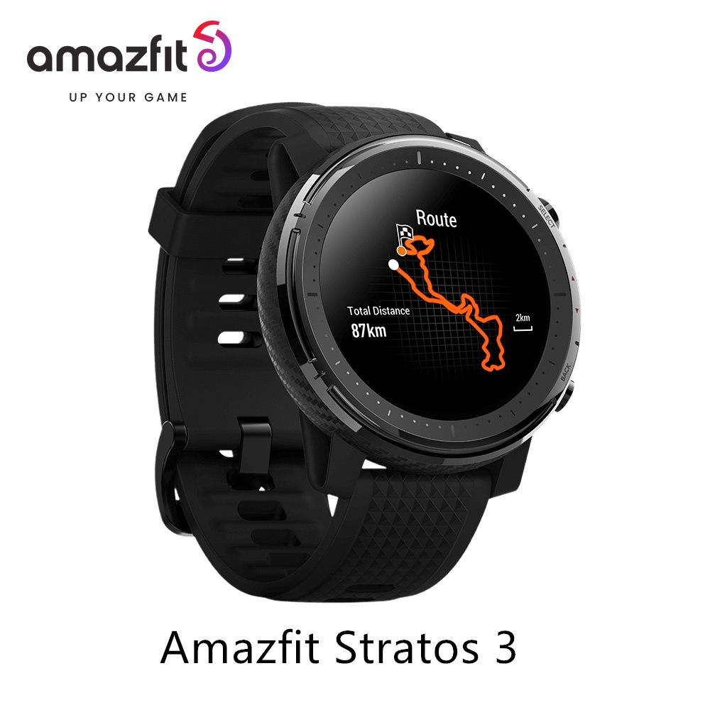 Amazfit Stratos 3 Smartwatch For Men with GPS Bluetooth and 5ATM Waterproof Disp