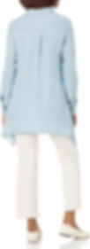 Thumbnail: Zac & Rachel Women's Extra Long Button Front Collared Blouse w/Roll Tab Sleeve