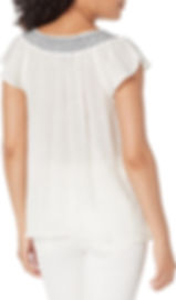 Thumbnail: Zac & Rachel Women's Ruffle Cap Sleeve Top with Neckline Details