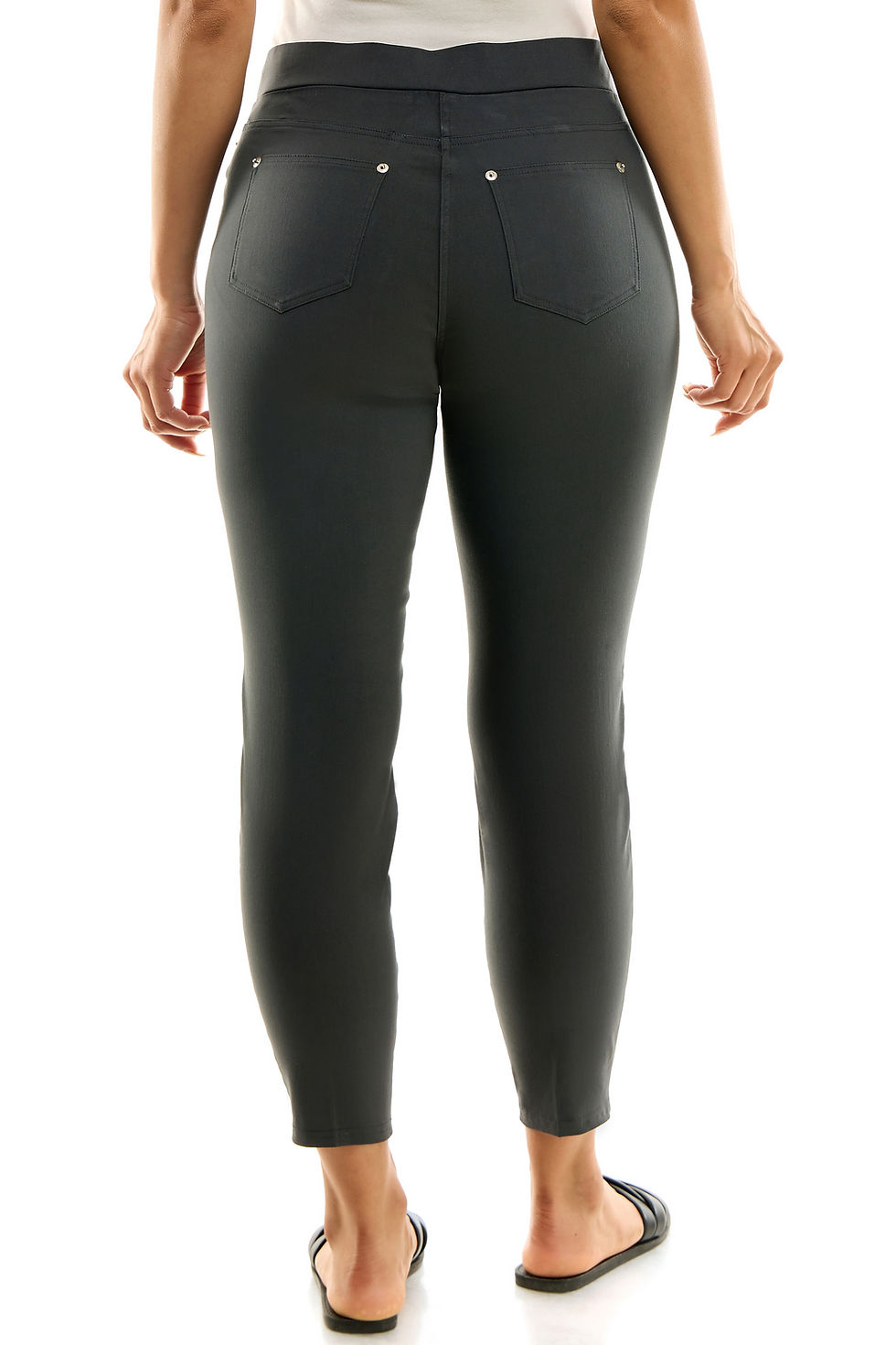 Thumbnail: Zac & Rachel Pull-On ankle Length Millennium Pant with  Pocket Studs