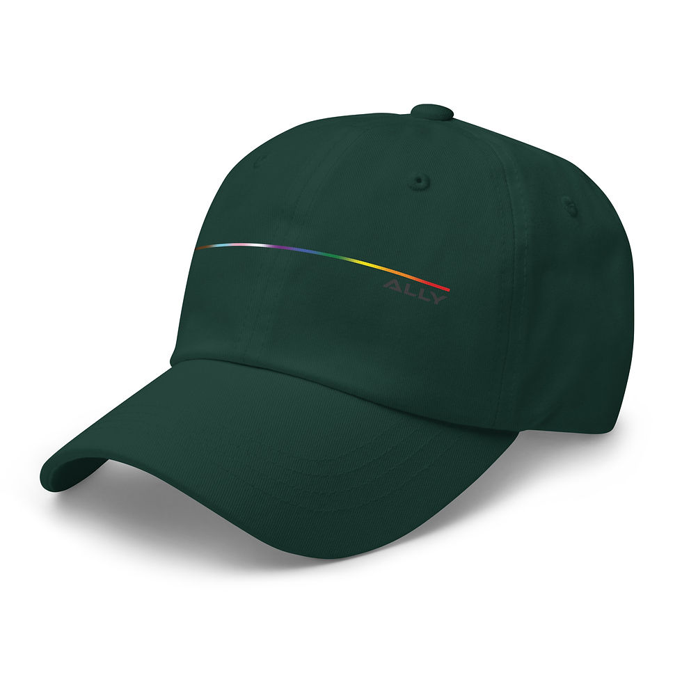 Thumbnail: Ally Rainbow Line Dad Hat