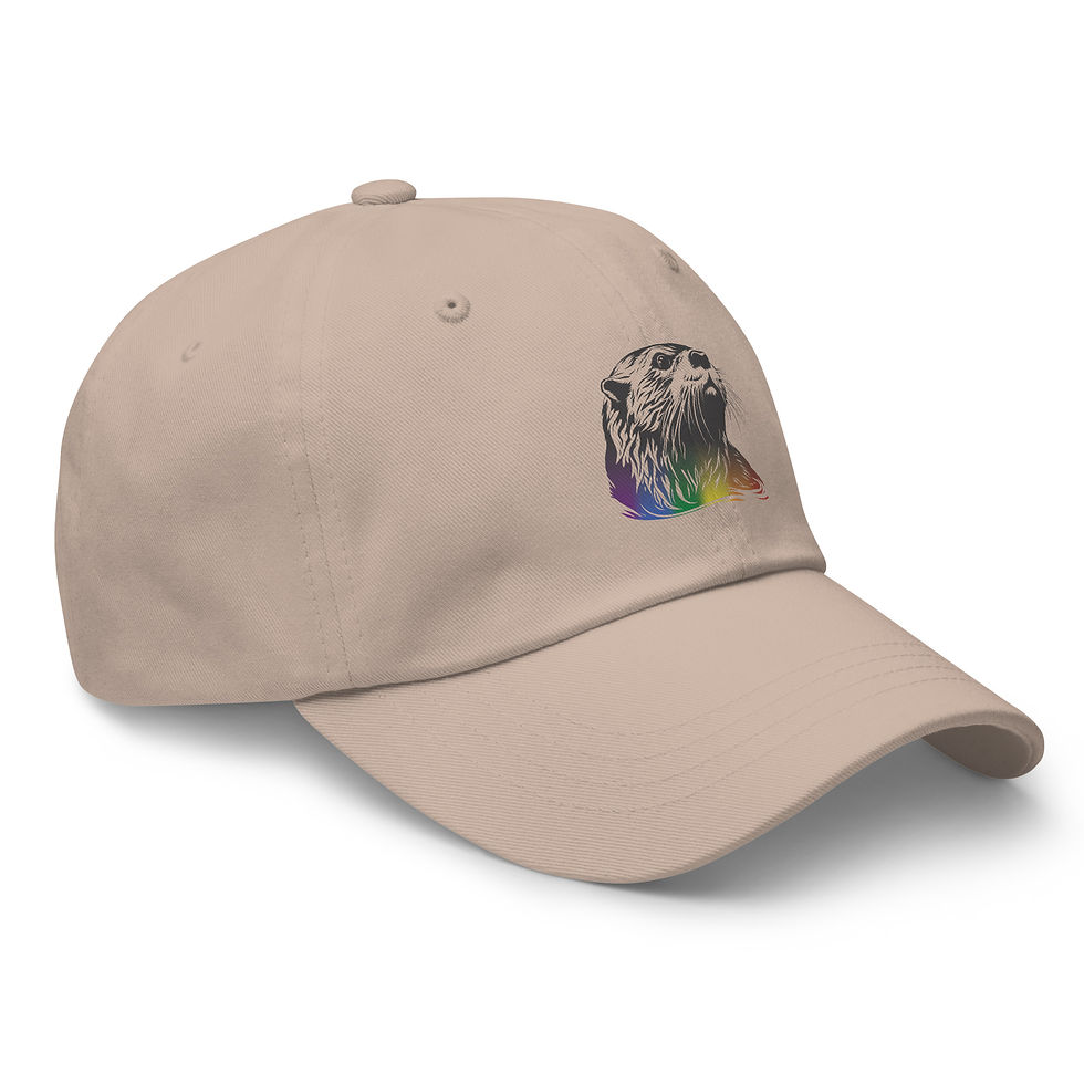Thumbnail: Dark Large Otter Pride Dad Hat