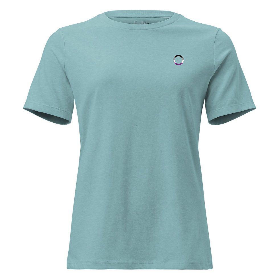 Thumbnail: Asexual Colored Symbol T-Shirt - Curvy Fit