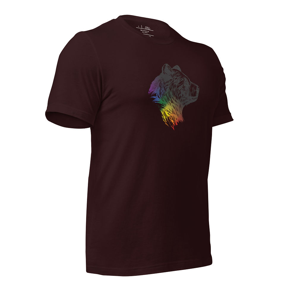 Thumbnail: Dark Large Bear Pride T-Shirt - Neutral FIt