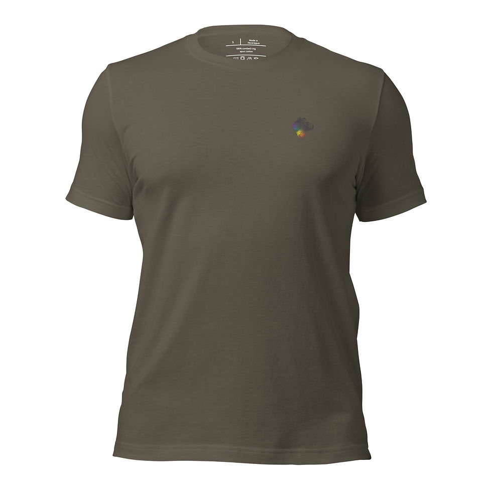 Thumbnail: Dark Small Bear Pride T-Shirt - Neutral FIt