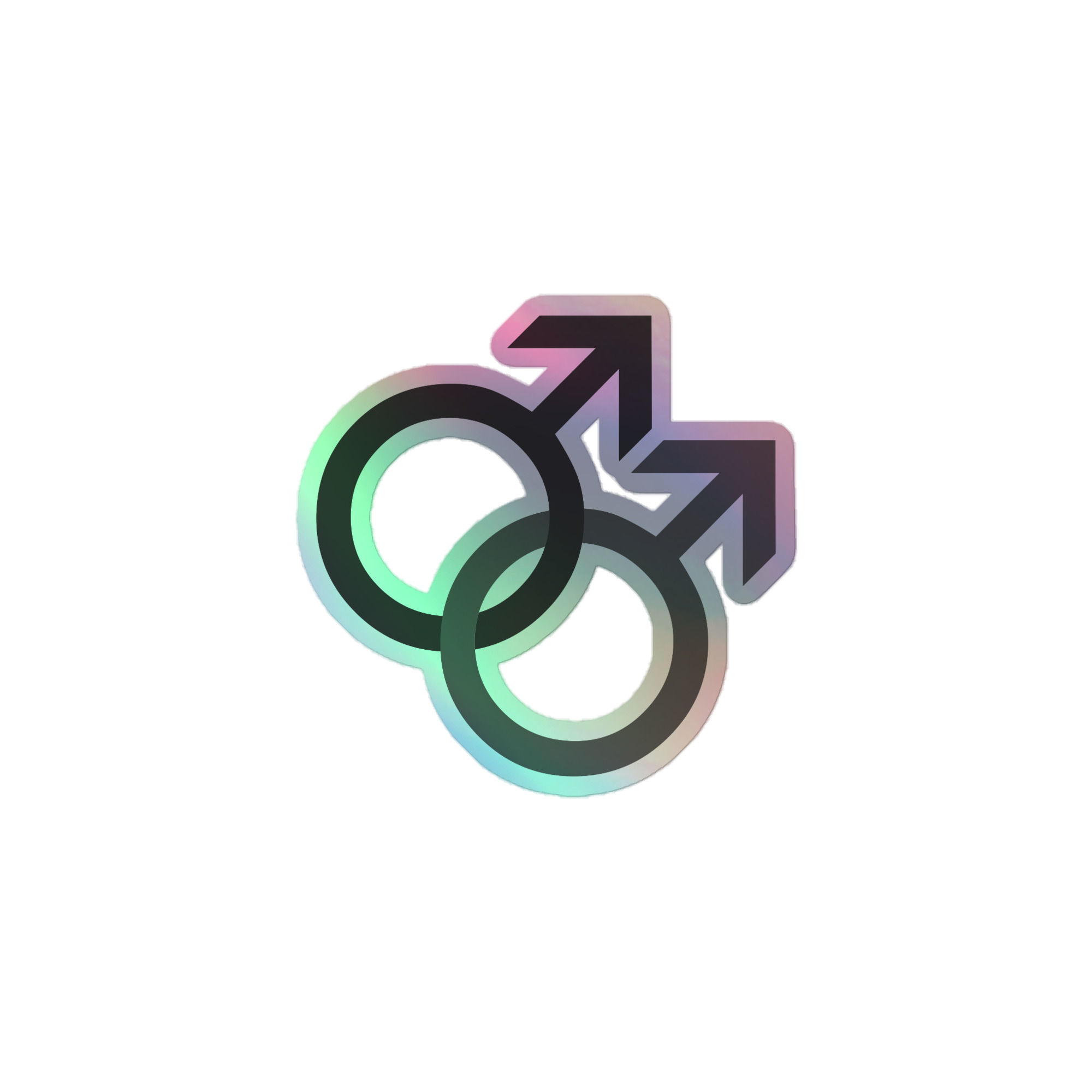 Gay Symbol Holographic Sticker