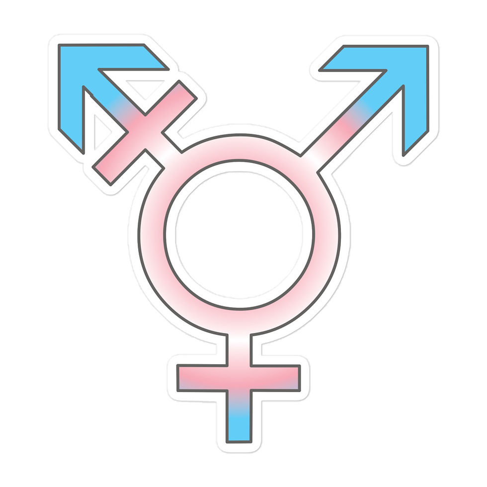 Thumbnail: Transgender Colored Symbol Vinyl Sticker