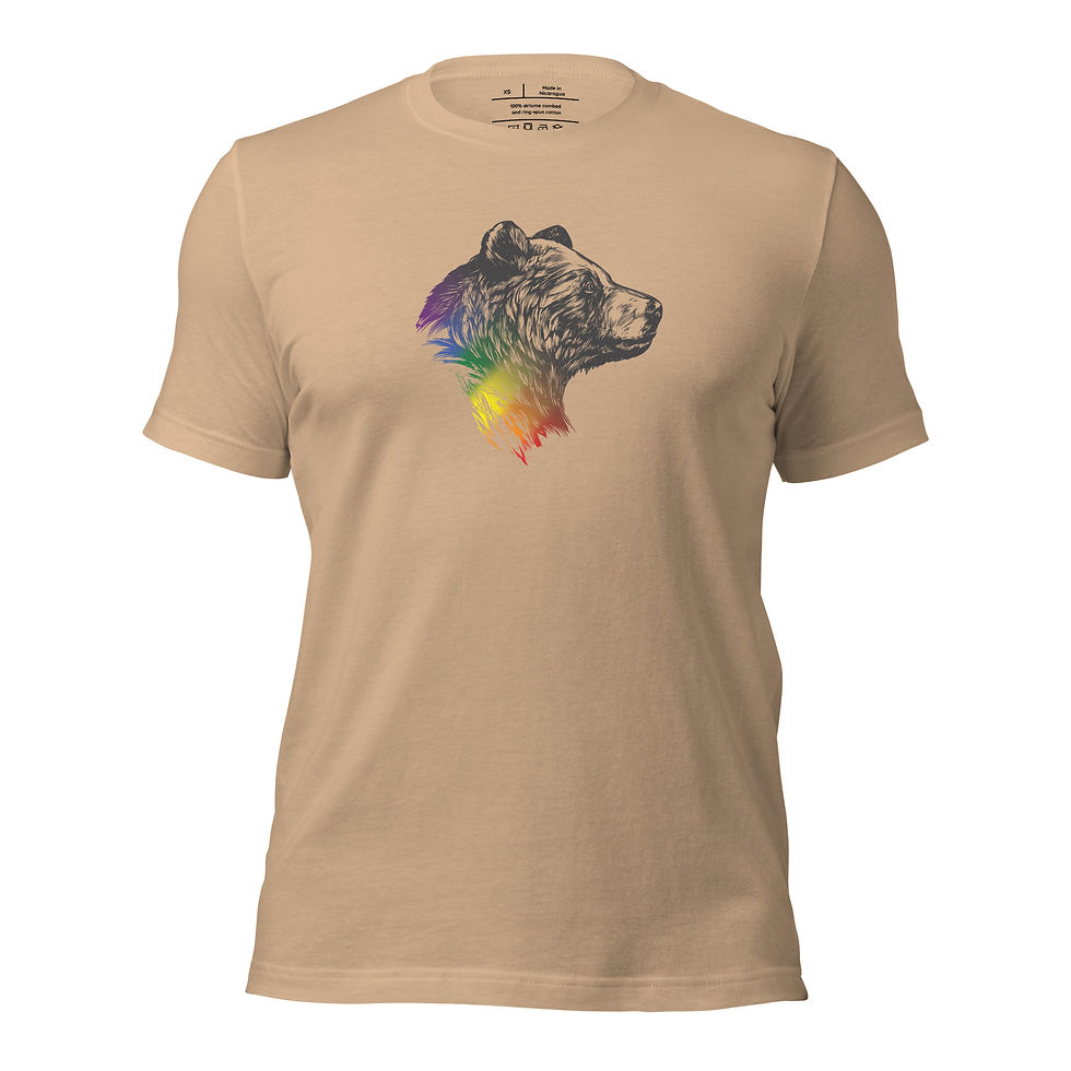 Thumbnail: Dark Large Bear Pride T-Shirt - Neutral FIt