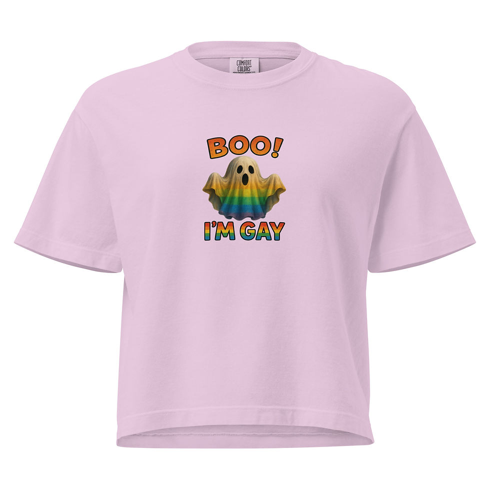 Thumbnail: Boo! I'm Gay! Boxy Tee - Neutral Fit