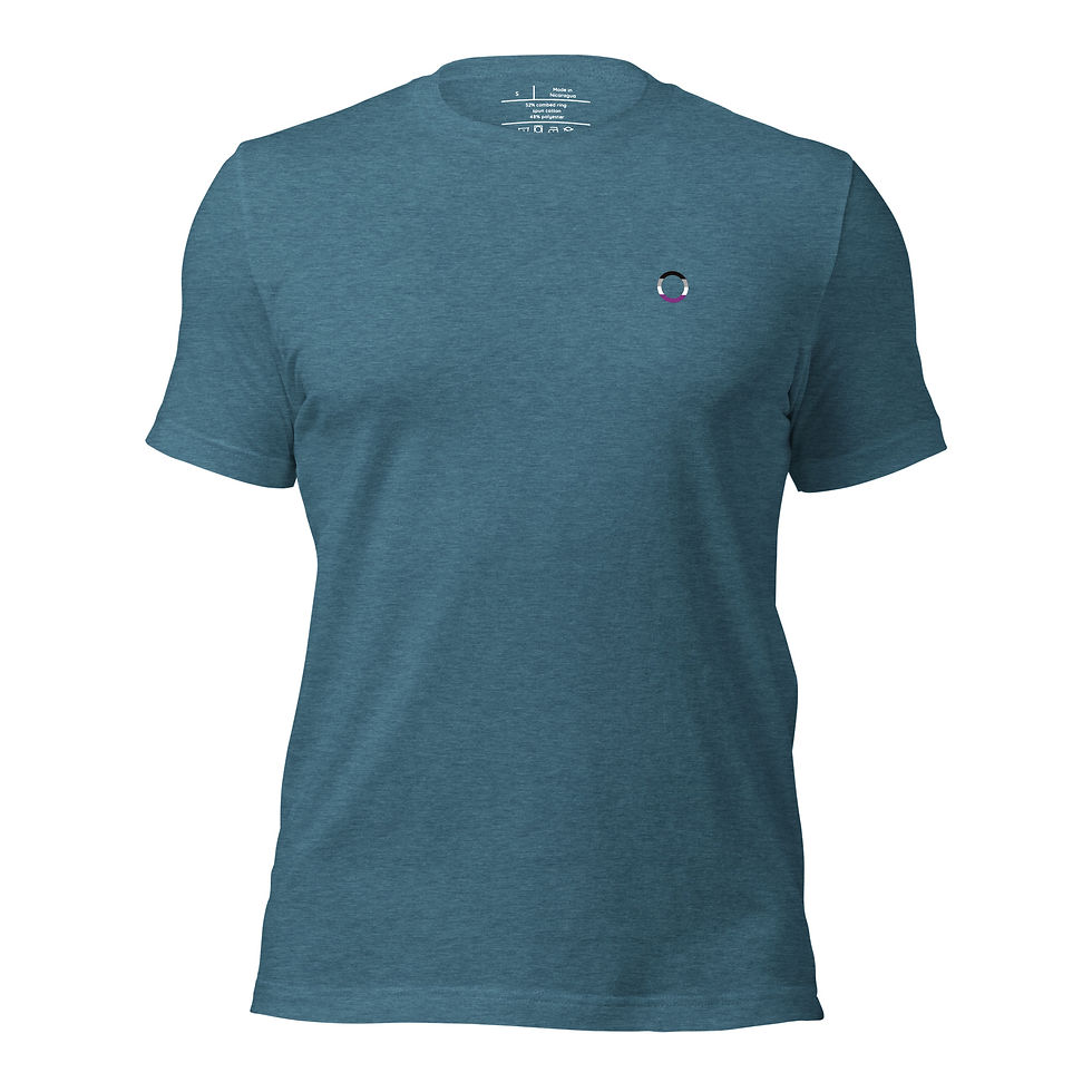 Thumbnail: Asexual Colored Symbol T-Shirt - Neutral FIt