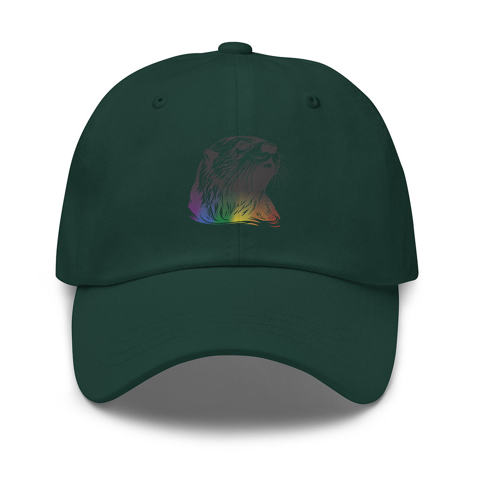 Thumbnail: Dark Large Otter Pride Dad Hat