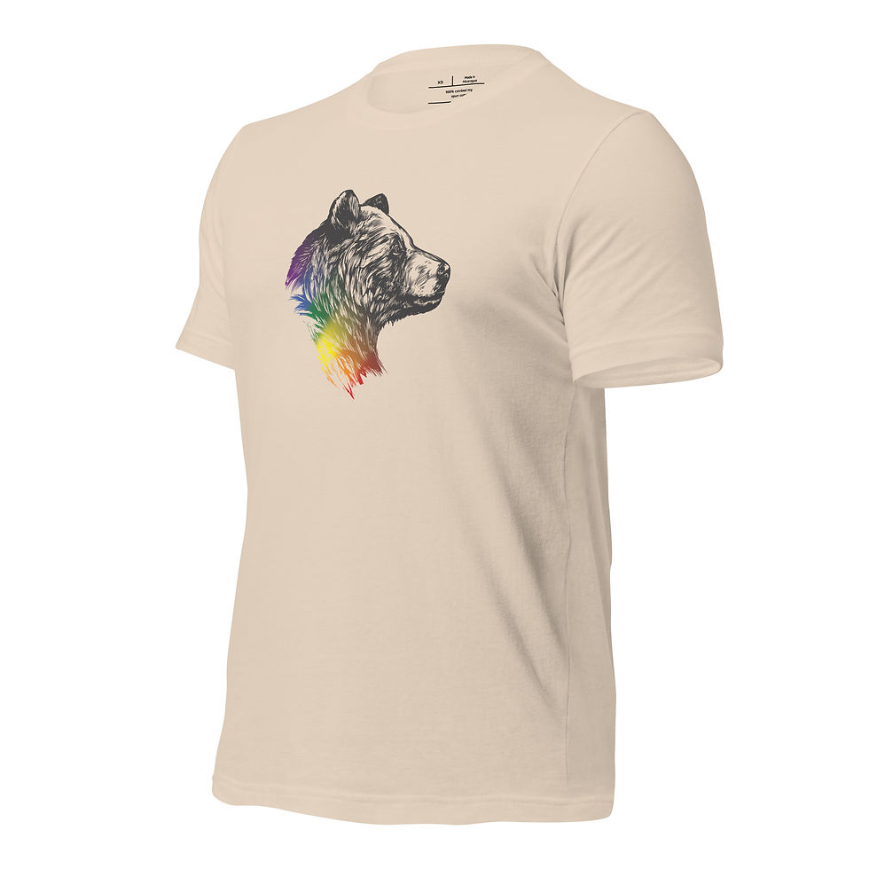 Thumbnail: Dark Large Bear Pride T-Shirt - Neutral FIt