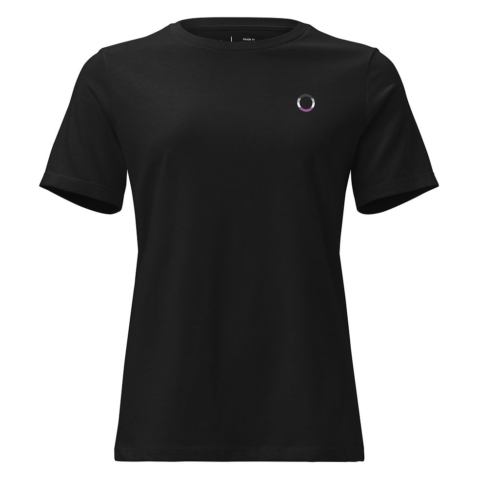 Thumbnail: Asexual Colored Symbol T-Shirt - Curvy Fit