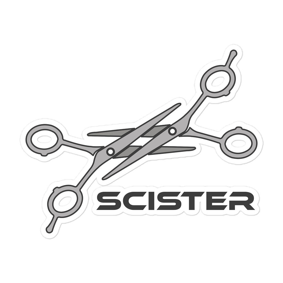 Thumbnail: Scissor Scister Vinyl Sticker