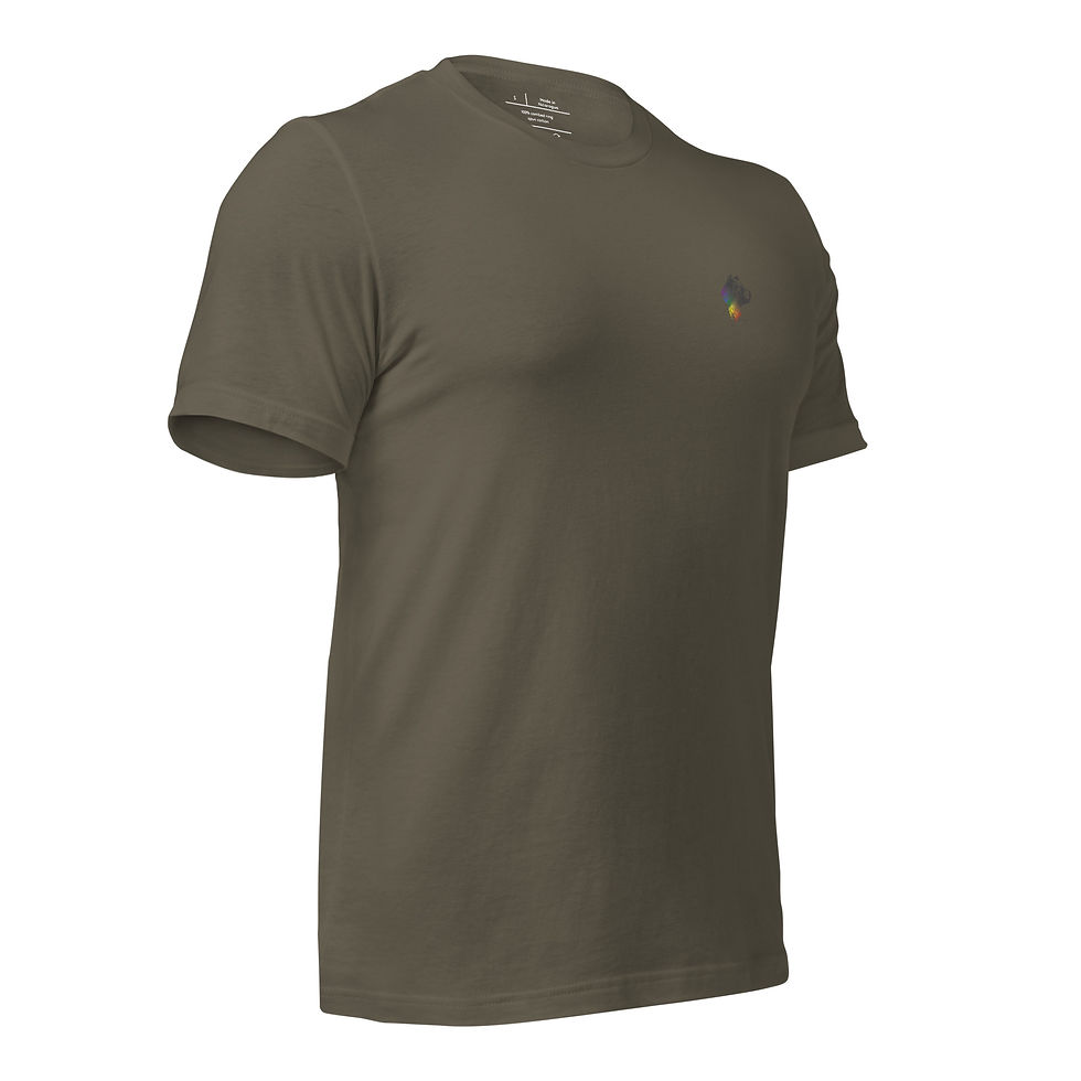 Thumbnail: Dark Small Bear Pride T-Shirt - Neutral FIt