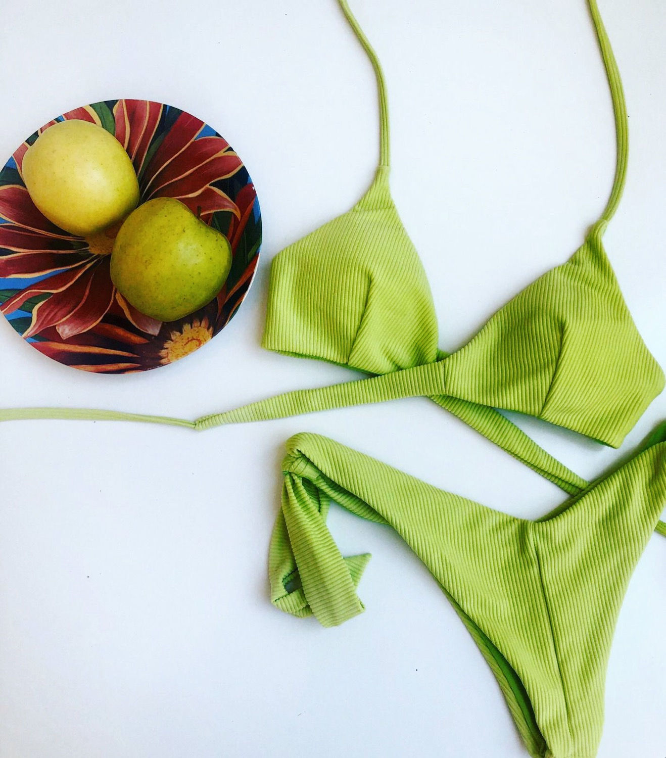 Apple green khloe bikini
