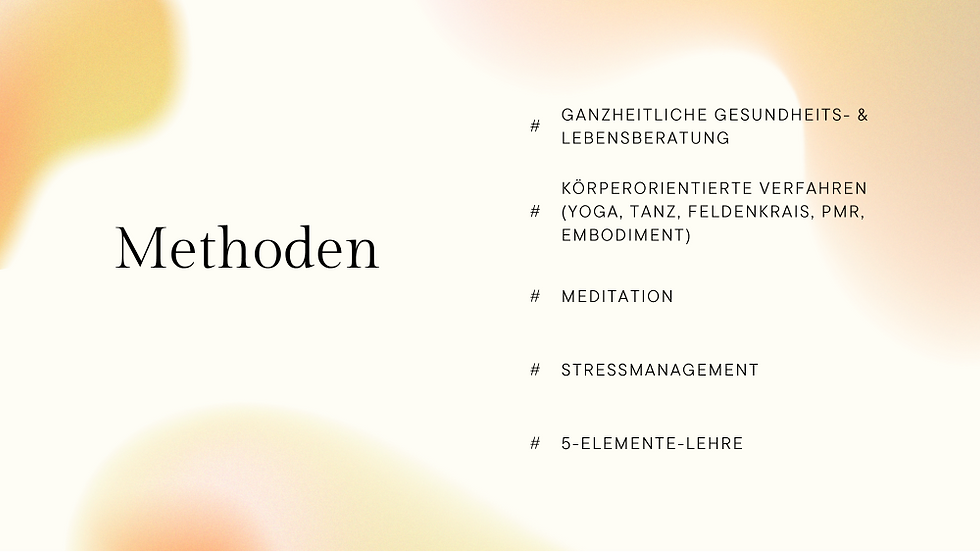 Ganzheitlichkeit von Körper, Geist & Seele