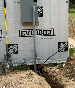 new underground electric install