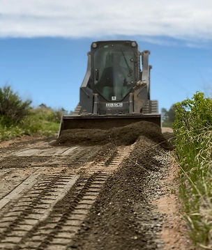 driveway being repaired and re-graded