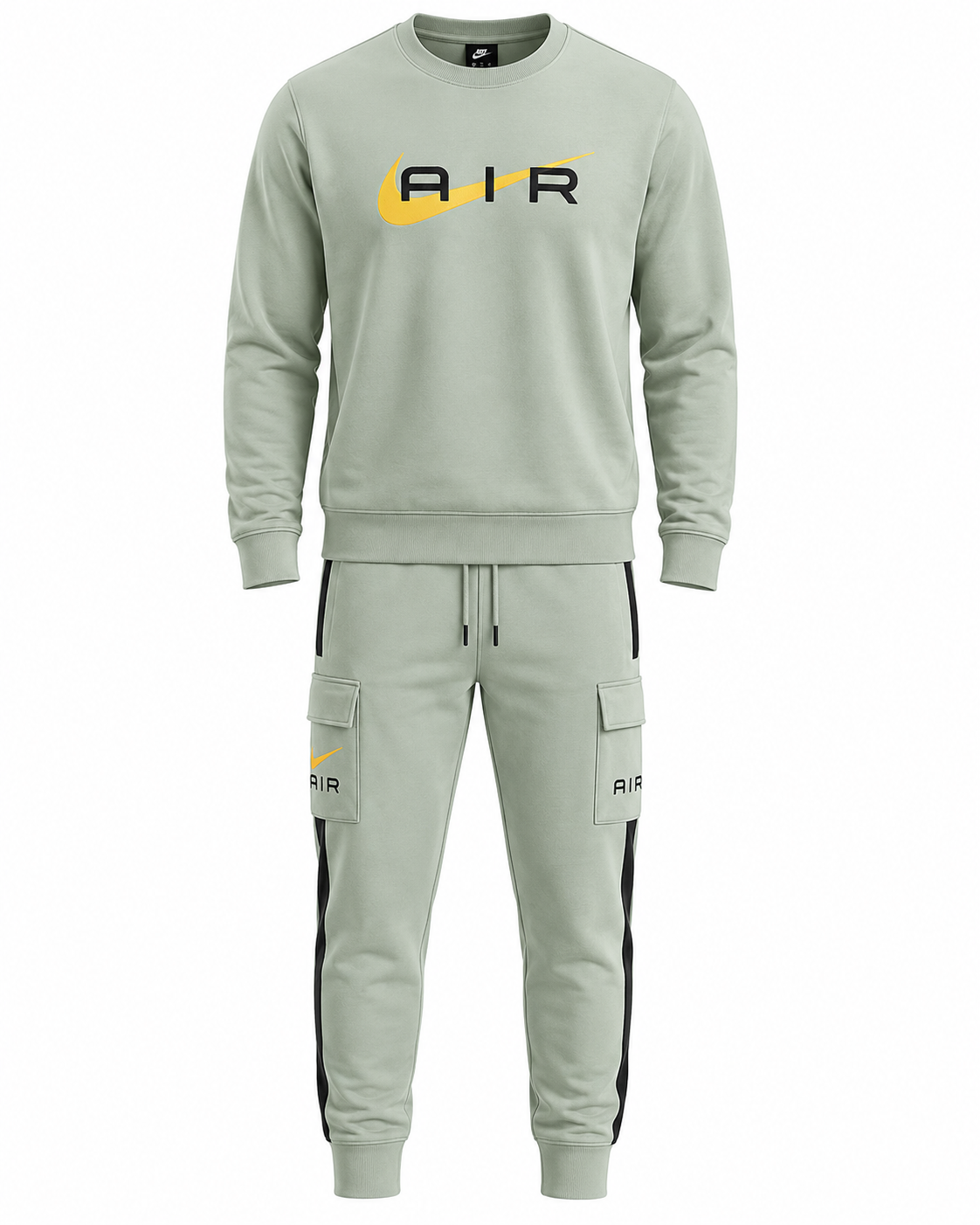 Nike Air Fleece Tracksuit Sage Grey