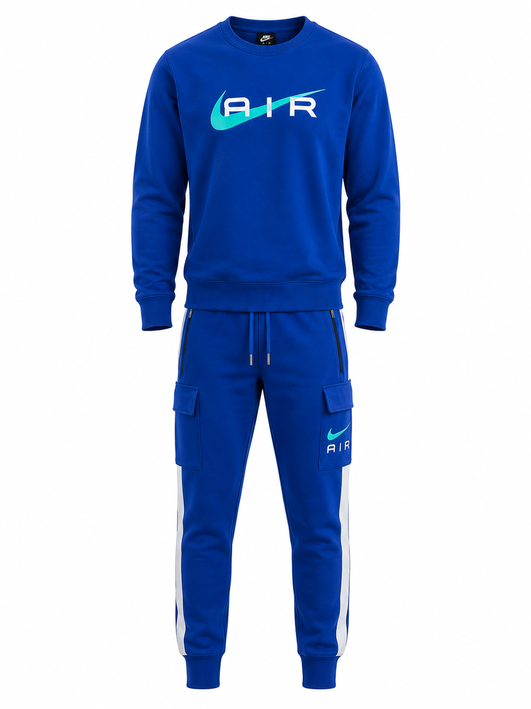 Nike Air Fleece Tracksuit Royal Blue