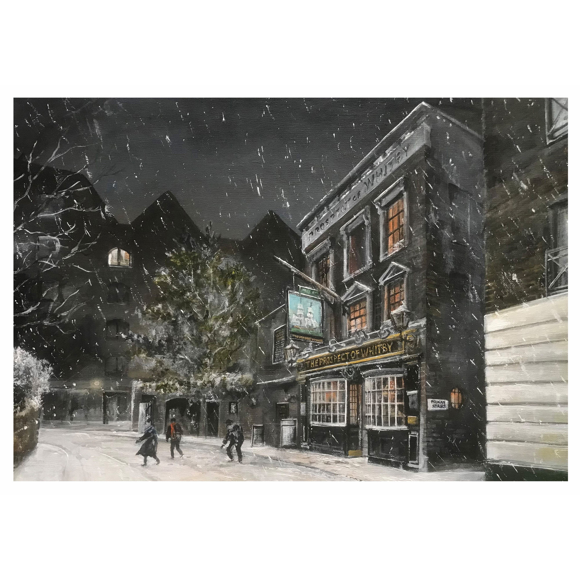 The Prospect of Whitby in the Snow