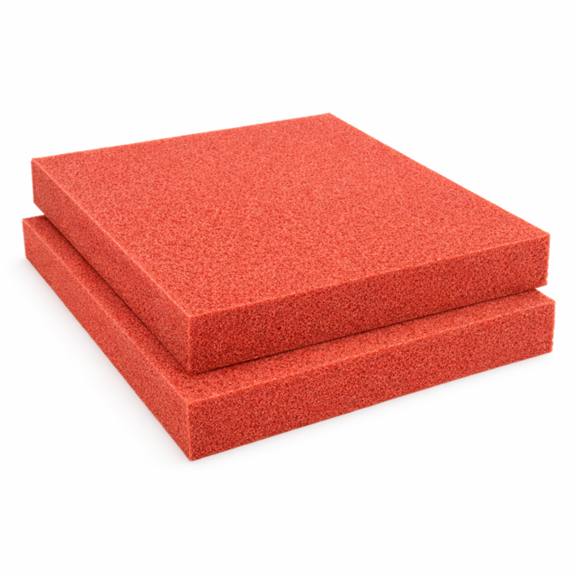 Filterschuim 50x50x5 cm - Filtermateriaal - fijn rood