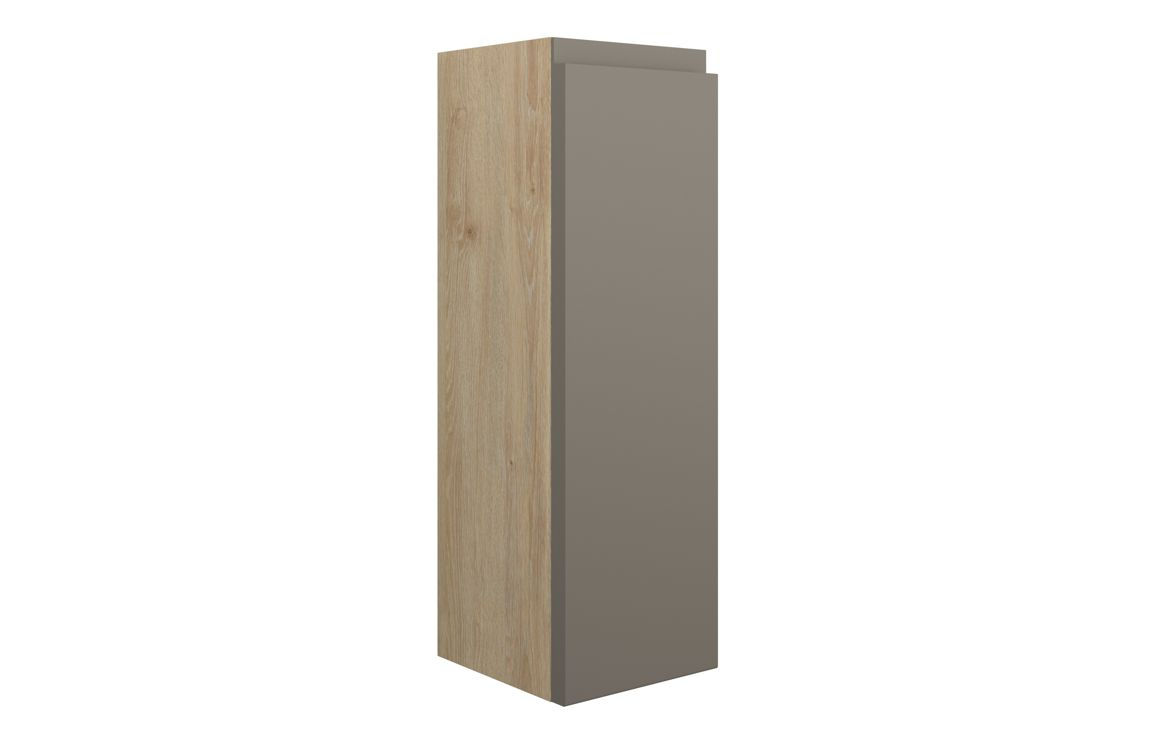 Glint 200mm Slim Base Unit - Matt Stone (Oak Cab)