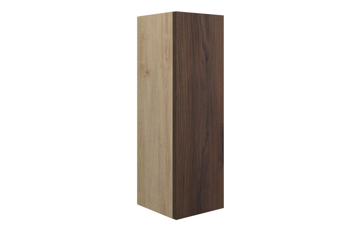 Clarity 200mm Slim Base Unit - Warm Walnut (Oak Cab)