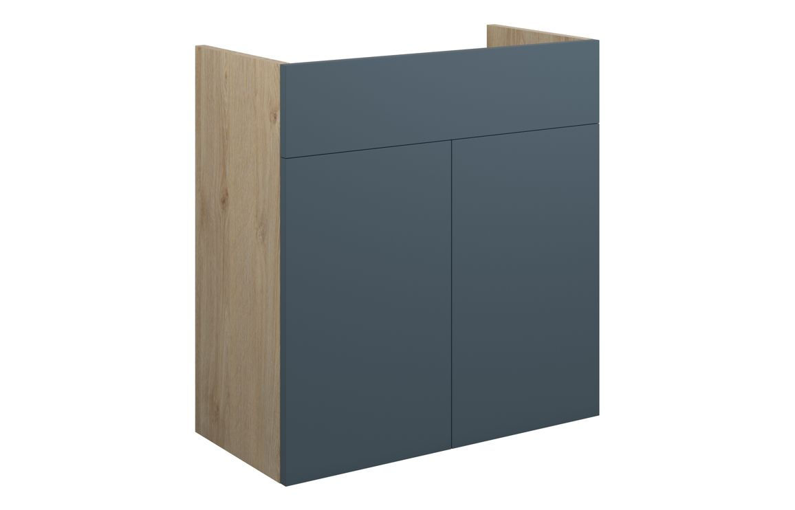 Clarity 600mm Standard Basin Unit - Matt Arley Blue (Oak Cab)