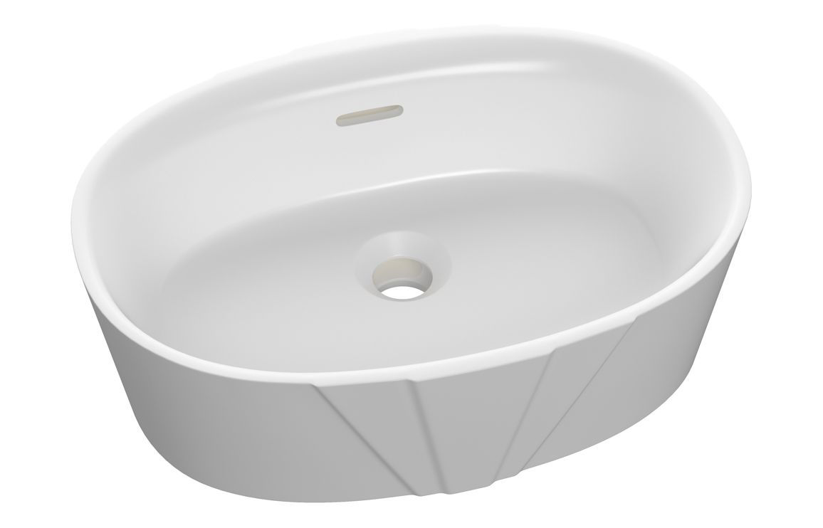Stylis 460x320mm Resin Washbowl - White