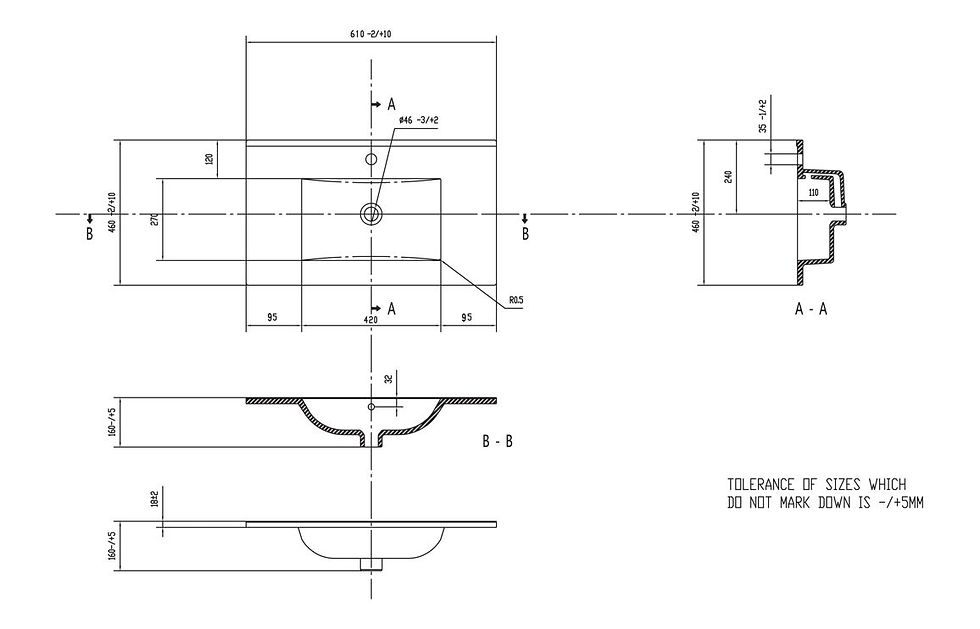 Thumbnail: Veyra 610mm Wall Hung 2 Drawer Basin Unit & 1TH Basin - Matt Latte