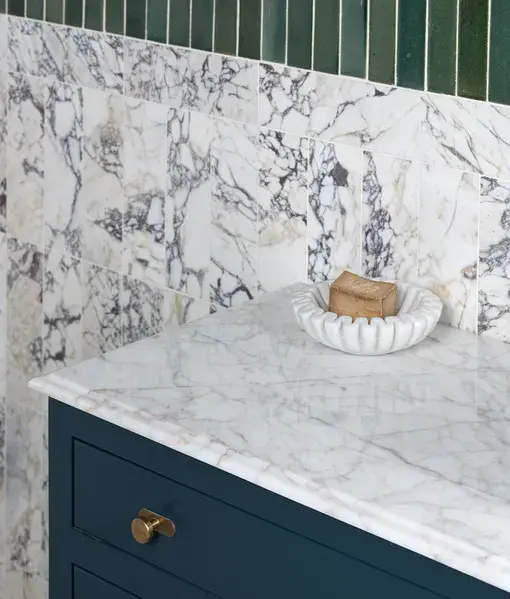 Thumbnail: Ca Pietra - 10x30.5cm Medici Viola Marble Honed Brick