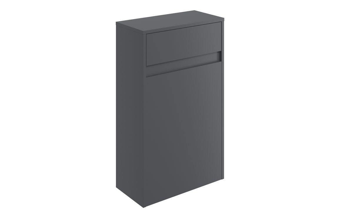 Flect 500mm Floor Standing WC Unit - Matt Graphite Grey