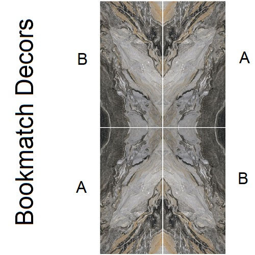 Thumbnail: WAXMAN - 60x120cm Reflect Orobico Black Gloss Deco A - 426083536
