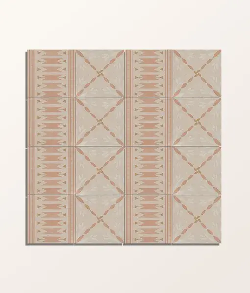 Thumbnail: Ca Pietra - 15x15cm Aventuras Ziggy Border Terracotta Porcelain