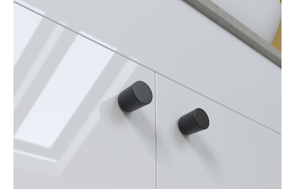 Thumbnail: Clarity 300mm Standard 3 Drawer Unit - White Gloss (Grey Cab)