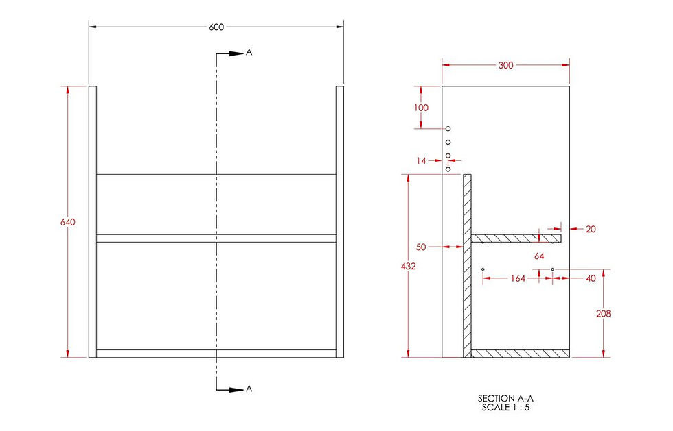 Thumbnail: Clarity 500mm Slim WC Unit - Warm Walnut (Oak Cab)