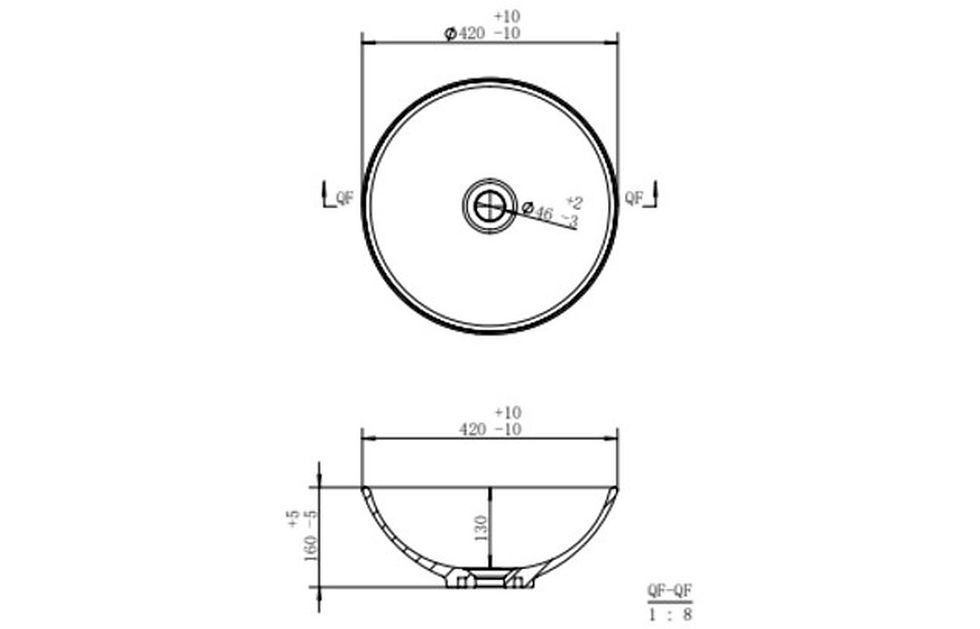 Thumbnail: Rix 410mm Round Washbowl