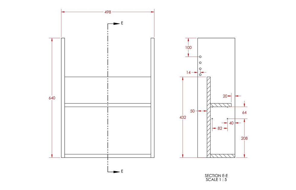 Thumbnail: Clarity 500mm Slim Basin Unit - Matt Arley Blue (Grey Cab)
