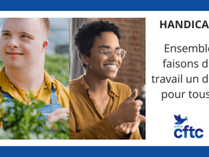 Handicap : ensemble faisons du travail un droit pour tous !