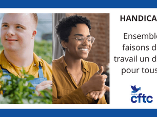 Handicap : ensemble faisons du travail un droit pour tous !