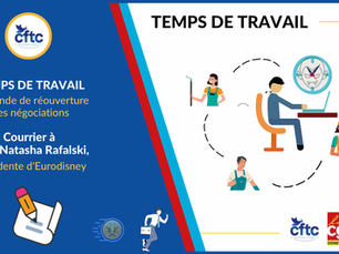 ✉️ COURRIER À MME N.  RAFALSKI : DEMANDE DE RÉOUVERTURE DES NÉGOCIATIONS SUR LE TEMPS DE TRAVAIL