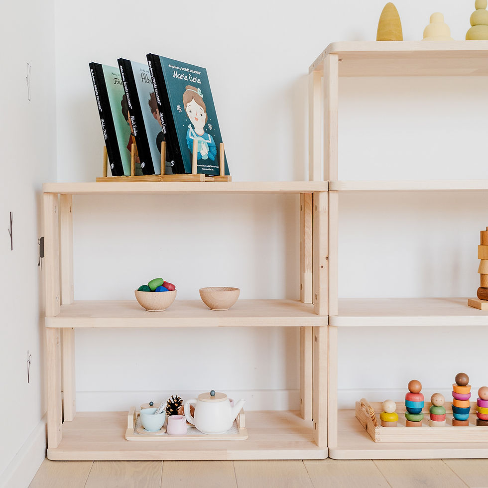 Miniatiūra: Modulinė Montessori lentyna TIESI MINI