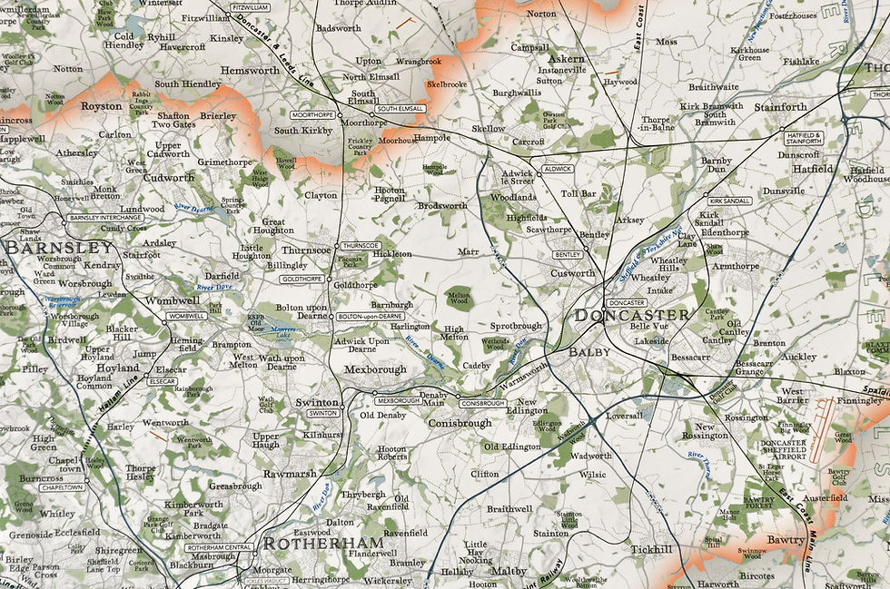 Thumbnail: South Yorkshire Wall Map