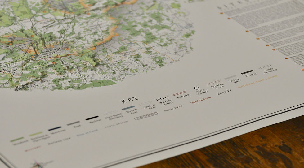 Thumbnail: Surrey Hills Map Print